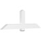 Ekena Millwork Eugene Architectural Grade PVC Gable Bracket, 72"W x 24"H x 4"D x 6"F, 8/12 Pitch GBP072X24X0406EUG00 - alternate 1